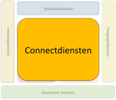 de figuur toont aan over welk van de 7 informatiseringsdomeinen deze pagina gaat: Connectdiensten